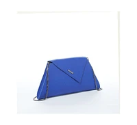 Susu Leather Clutch Bag Evening Purse Crossbody Cobalt Blue Unique Women's Handbag
