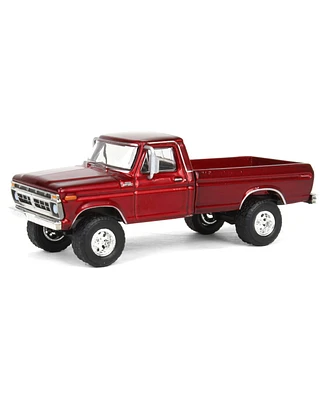 1/64 Lifted 1977 Ford F-250, Red, Greenlight Dealer Exclusive