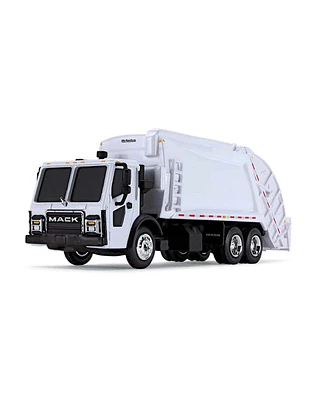 First Gear 1/87 White Mack Lr with McNeilus Meridian Rear Loader Garbage Truck