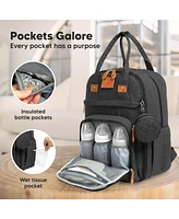 KeaBabies Rove Diaper Bag with Changing Pad, Waterproof Baby Bag, Travel