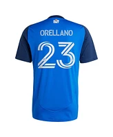 Adidas Men's Luca Orellano Blue Fc Cincinnati 2025 Orange and Legacy Kit Replica Player Jersey