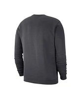 Nike Men's Anthracite Wnba Logo Woman Club Fleece Pullover Sweatshirt