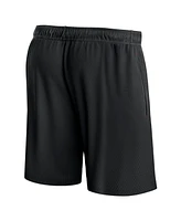 Fanatics Men's Black Toronto Raptors Post Up Mesh Shorts