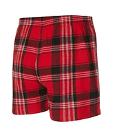 Concepts Sport Men's Red Chicago Bulls Region Flannel Boxer Shorts