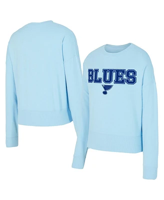 Concepts Sport Women's Light Blue St. Louis Blues Tonal Pullover Sweatshirt