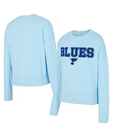 Concepts Sport Women's Light Blue St. Louis Blues Tonal Pullover Sweatshirt