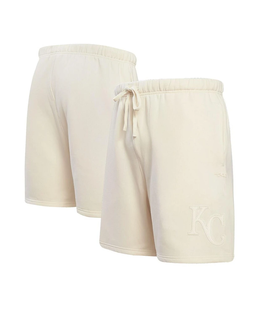 Pro Standard Men's Cream Kansas City Royals Neutral Fleece Shorts