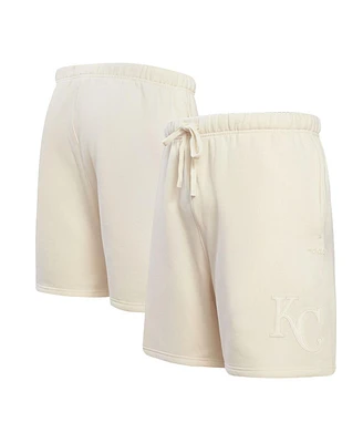 Pro Standard Men's Cream Kansas City Royals Neutral Fleece Shorts