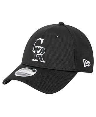 New Era Men's Black Colorado Rockies Pivot 9FORTY Adjustable Hat