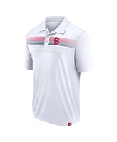 Fanatics Men's White St. Louis Cardinals Big Tall Victory For Us Interlock Polo Shirt