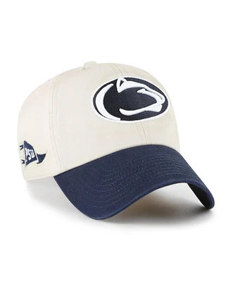 '47 Brand Men's Cream Penn State Nittany Lions Grand Stand Clean Up Adjustable Hat
