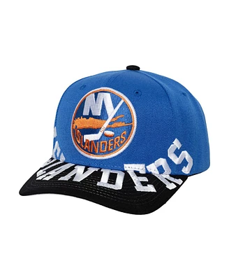 Mitchell & Ness Men's Royal/Black New York Islanders Under Arch Two-Tone Pro Crown Snapback Hat