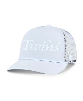 '47 Brand Men's Light Blue Minnesota Twins Foundation Script Hitch Adjustable Trucker Hat