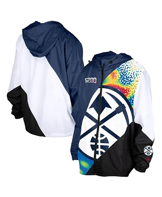New Era Men's Navy Denver Nuggets 2024/25 City Edition Full-Zip Windbreaker Jacket