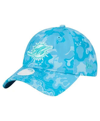 New Era Women's Aqua Miami Dolphins Trippy 9TWENTY Adjustable Hat