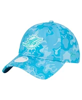 New Era Women's Aqua Miami Dolphins Trippy 9TWENTY Adjustable Hat