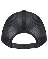 New Era Men's Black Florida Marlins Cooperstown Collection Gradient 9FORTY A-Frame M-Crown Trucker Adjustable Hat