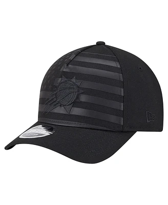 New Era Men's Black Phoenix Suns Game Day Flag A-Frame 9FORTY Adjustable Hat