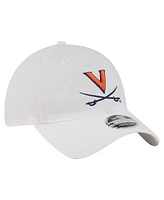 New Era Men's White Virginia Cavaliers Active Ripstop 9TWENTY Adjustable Hat