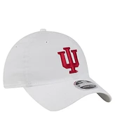 New Era Men's White Indiana Hoosiers Active Ripstop 9TWENTY Adjustable Hat