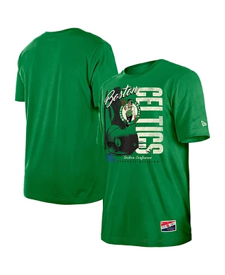 New Era Men's Kelly Green Boston Celtics Distressed Throwback Vintage Color Pack T-Shirt