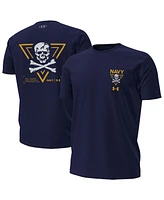 Under Armour Men's Navy Midshipmen Distressed Jolly Rogers T-Shirt