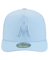 New Era Men's Light Blue Minnesota Twins Color Pack A-Frame 59FIFTY Fitted Hat