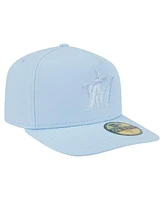 New Era Men's Light Blue Miami Marlins Color Pack A-Frame 59FIFTY Fitted Hat