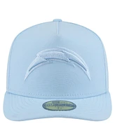 New Era Men's Light Blue Los Angeles Chargers Color Pack A-Frame 59FIFTY Fitted Hat