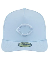 New Era Men's Light Blue Cincinnati Reds Color Pack A-Frame 59FIFTY Fitted Hat
