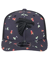 New Era Men's Navy/Black Atlanta Falcons Adventure Drinks Pattern 9SEVENTY Stretch-Snap Hat
