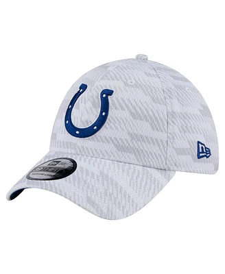 New Era Men's White Indianapolis Colts Gameday Graded 39THIRTY Flex Hat