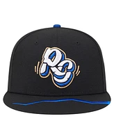 New Era Men's Black Rancho Cucamonga Quakes Authentic Collection 59FIFTY Fitted Hat