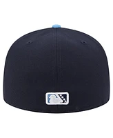 New Era Men's Navy/Light Blue Hillsboro Hops Authentic Collection 59FIFTY Fitted Hat