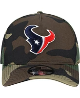 New Era Men's Camo Houston Texans Woodsy 9FIFTY Snapback Hat