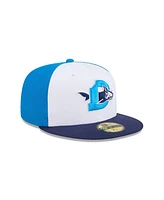 New Era Men's White Durham Bulls Theme Nights 59FIFTY Fitted Hat