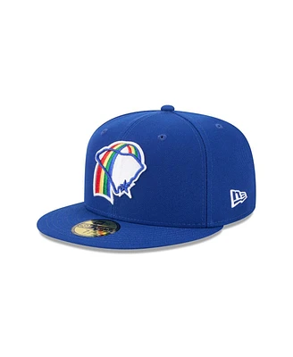 New Era Men's Blue Charleston RiverDogs Theme Nights 59FIFTY Fitted Hat