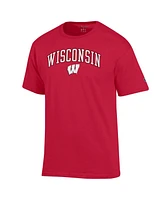 Champion Men's Red Wisconsin Badgers Arch Over Logo T-Shirt