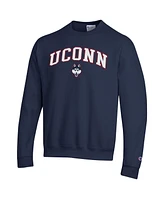Champion Men's Navy UConn Huskies Arch Over Logo Pullover Sweatshirt
