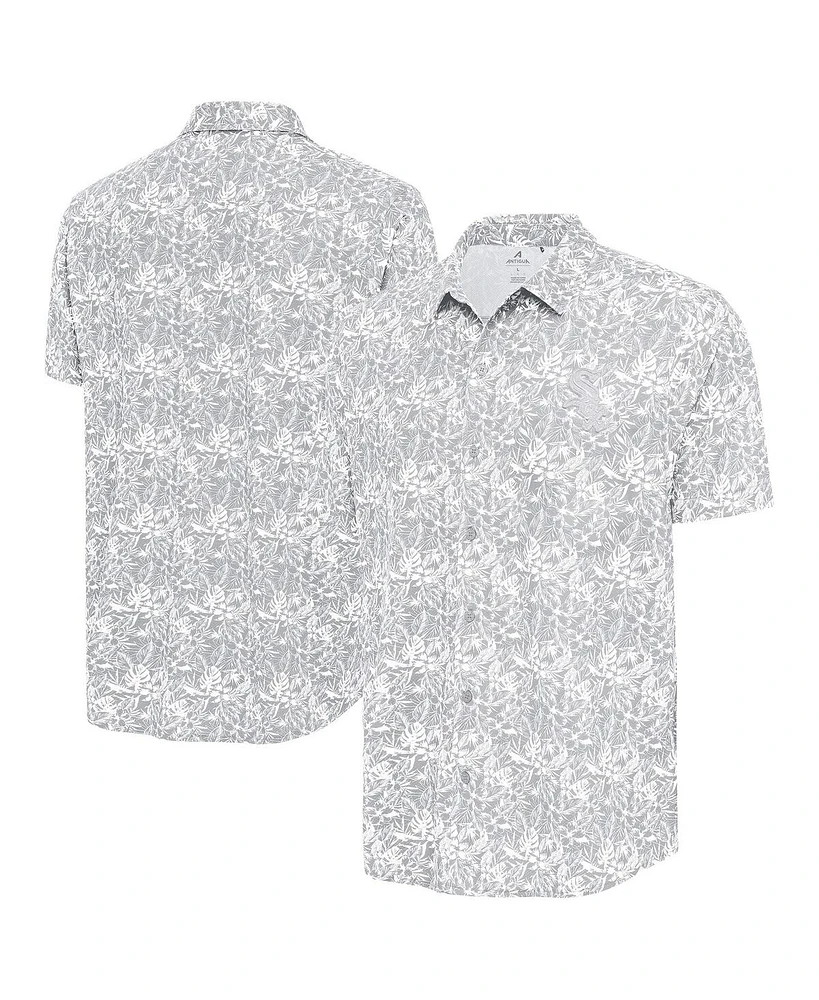 Antigua Men's Gray Chicago White Sox Resort Button-Up Shirt