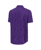 Antigua Men's Purple Orlando City Sc Lush Woven Button-Up Shirt