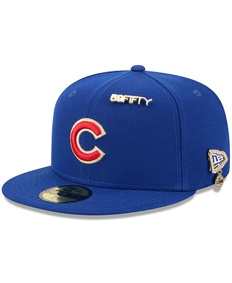 New Era Men's Royal Chicago Cubs 2025 59FIFTY Day Fitted with Pins Hat