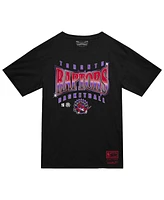 Mitchell & Ness Men's Black Toronto Raptors Worldwide Collection Glow Up T-Shirt