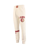 Two Hype x Nba Men's Cream Atlanta Hawks Culture Hoops Collection Premium Jogger Pants