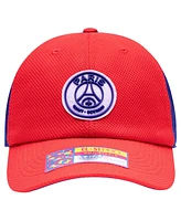 Fan Men's Ink Red/Navy Paris Saint-Germain Striker Adjustable Hat