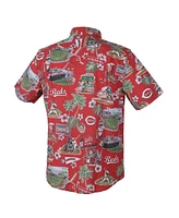 Reyn Spooner Men's Red Cincinnati Reds Scenic Tri-Blend Button-Down Shirt