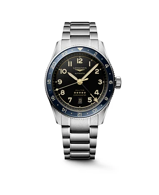 Longines Men's Spirit Zulu Time Automatic Stainless-Steel Watch, 42mm