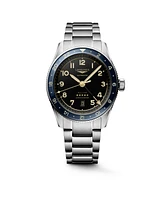 Longines Men's Spirit Zulu Time Automatic Stainless-Steel Watch, 42mm