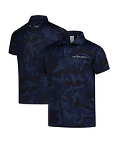 Puma Big Boys and Girls Navy The Players Mattr Volition Camo Polo Shirt