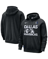 Nike Men's Black Dallas Mavericks Courtside Club Pullover Hoodie